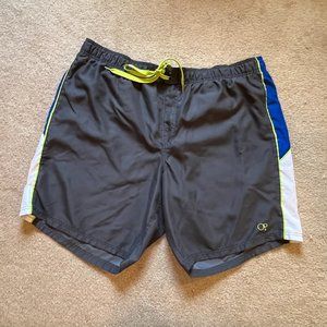 EUC 3X Men's OP Gray Athletic Shorts / Swim Trunks